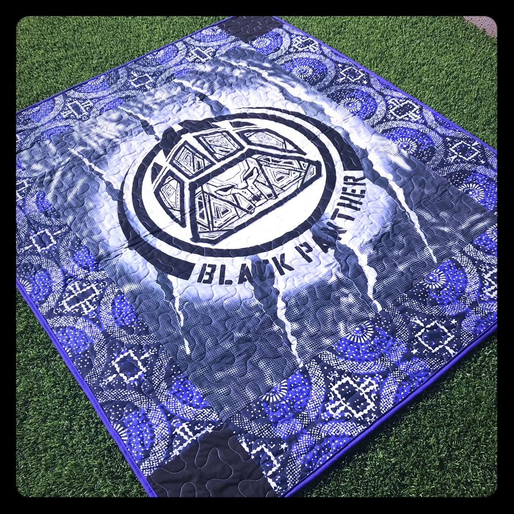 Handmade Black Panther Quilt